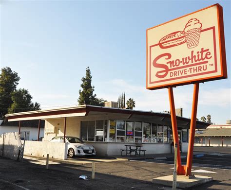 Sno white drive in - Get more information for Sno-White Drive In in Tulare, CA. See reviews, map, get the address, and find directions. Search MapQuest. Hotels. Food. Shopping. Coffee. Grocery. Gas. Sno-White Drive In $ Opens at 9:00 AM. 9 Tripadvisor reviews (559) 686-1801. Website. More. Directions Advertisement.